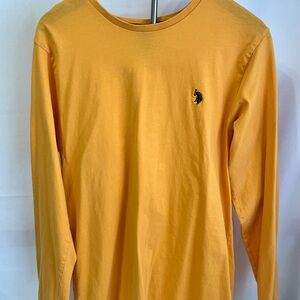 US Polo Assn Yellow Long Sleeve Tee